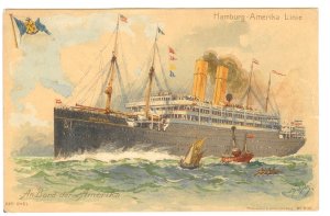 Picture pc of Hamburg Amerika Line ship