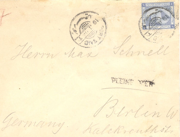 another Plein Mer cancel of PORT SAID (Hosking 2856C)