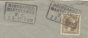 F.C. (Facteurs Convoyeurs) mail guard mark